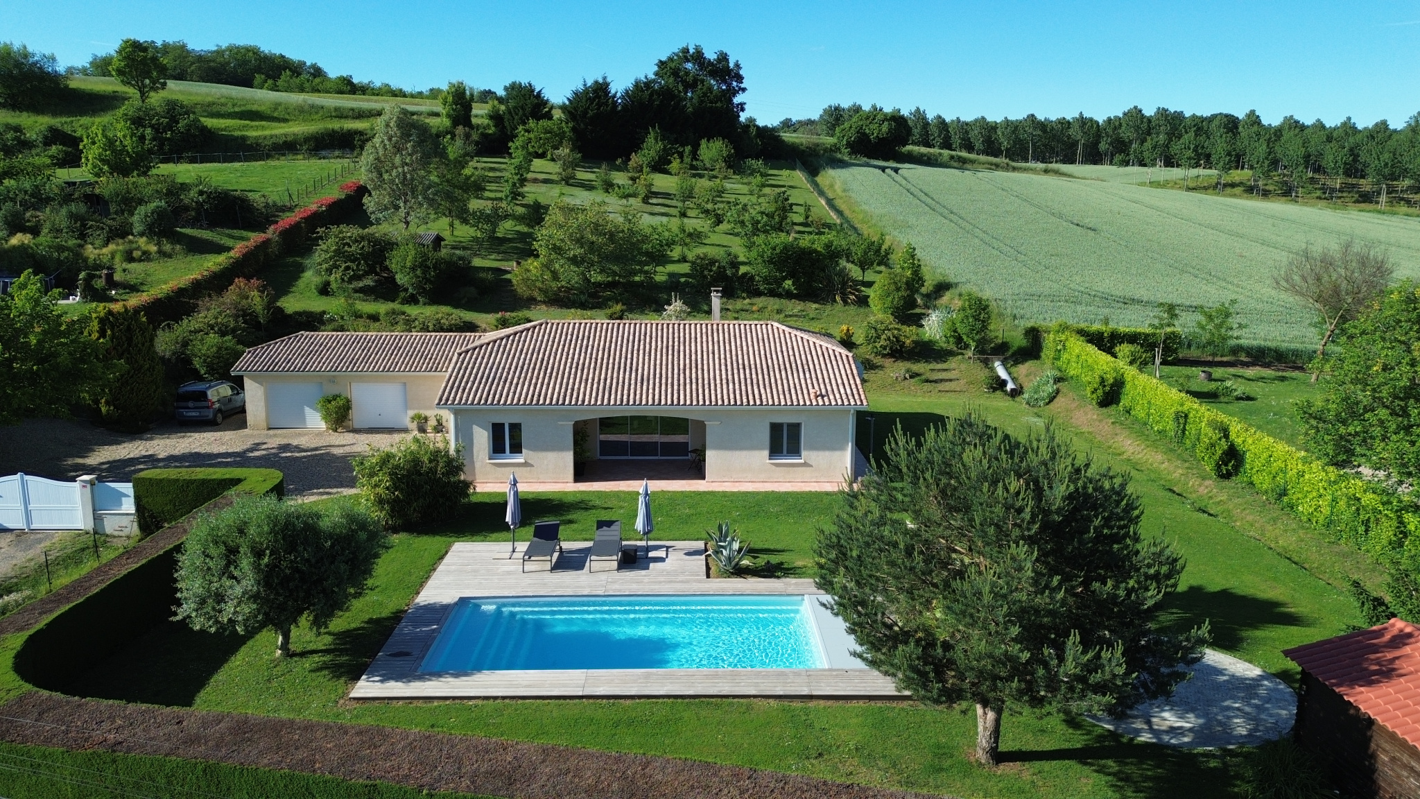 Proche de Sainte Bazeille maison sans travaux à prévoir