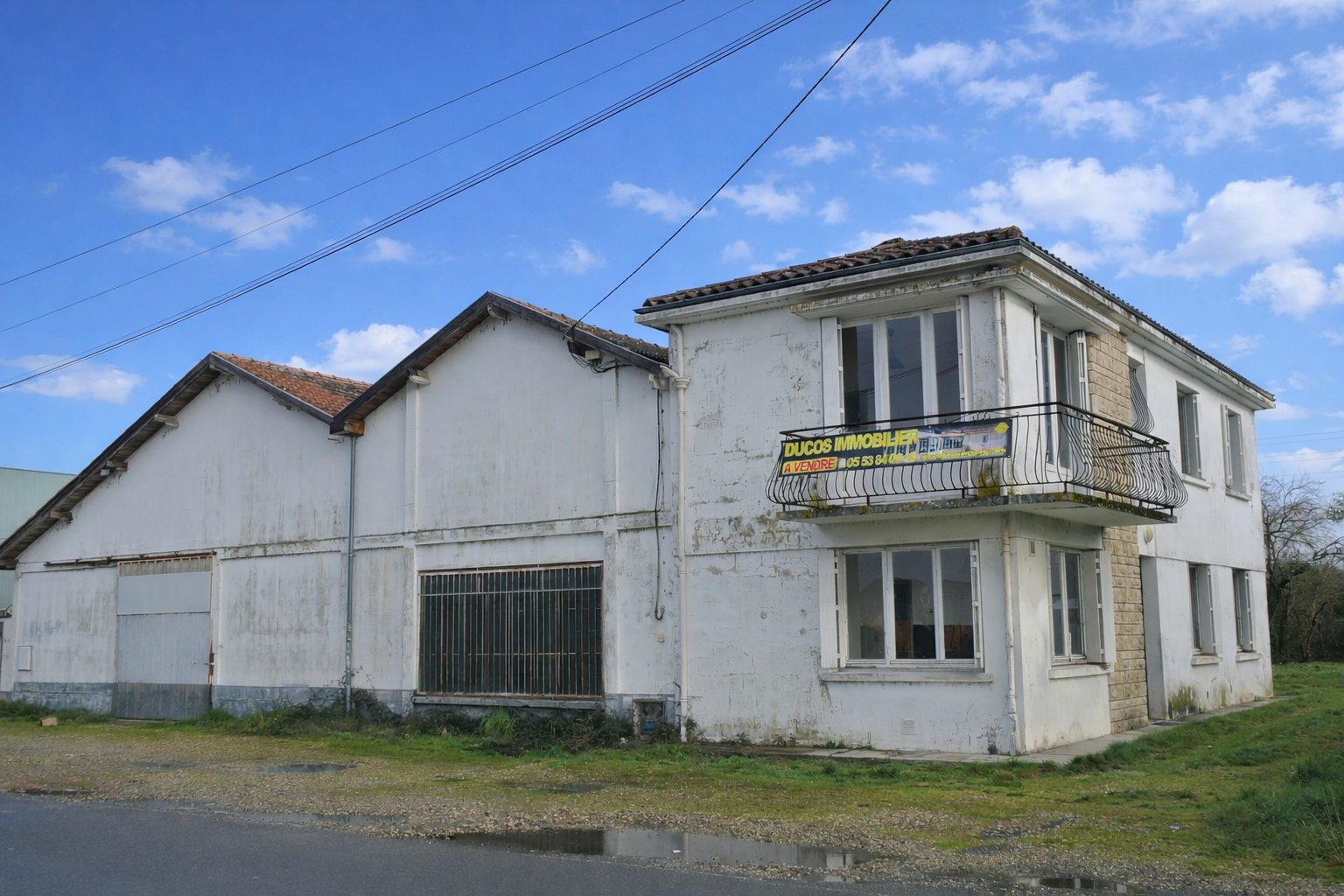 Immeuble de rapport à fort potentiel avec hangar, à Marmande