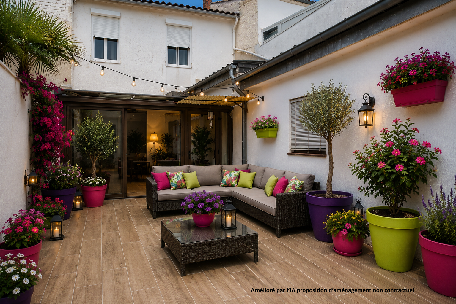 Maison de ville avec un extérieur